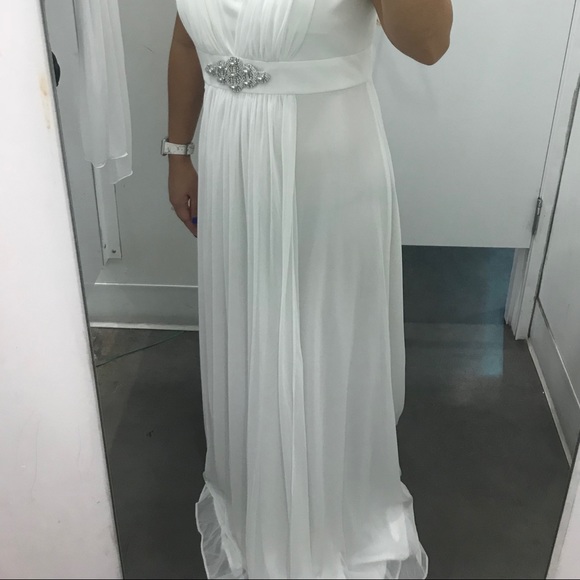 NEW White Formal Dress - Picture 5 of 8